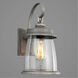 Queenscliff 1 Light 16 inch Antique Pewter Outdoor Wall Lantern, Medium